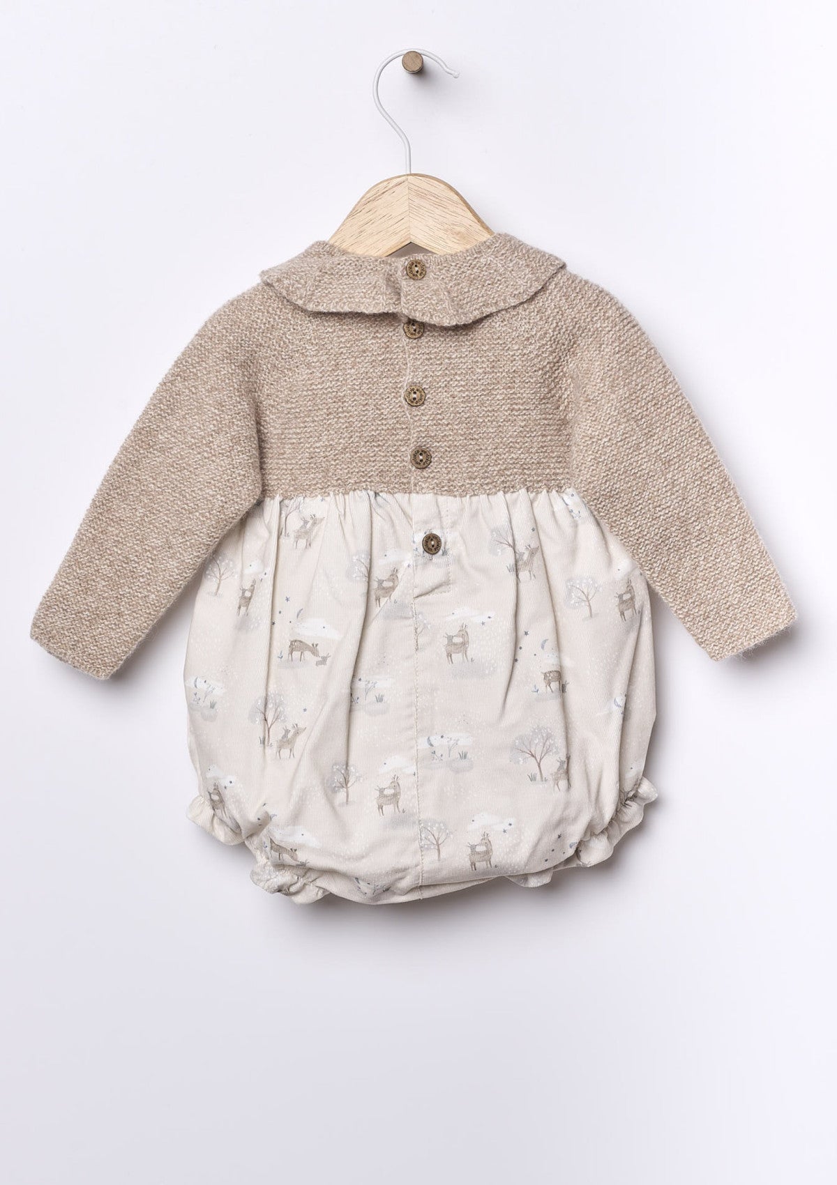 Long-sleeve onesie with forest animals | BUNNY AND FRIENDS - WEDOBLE