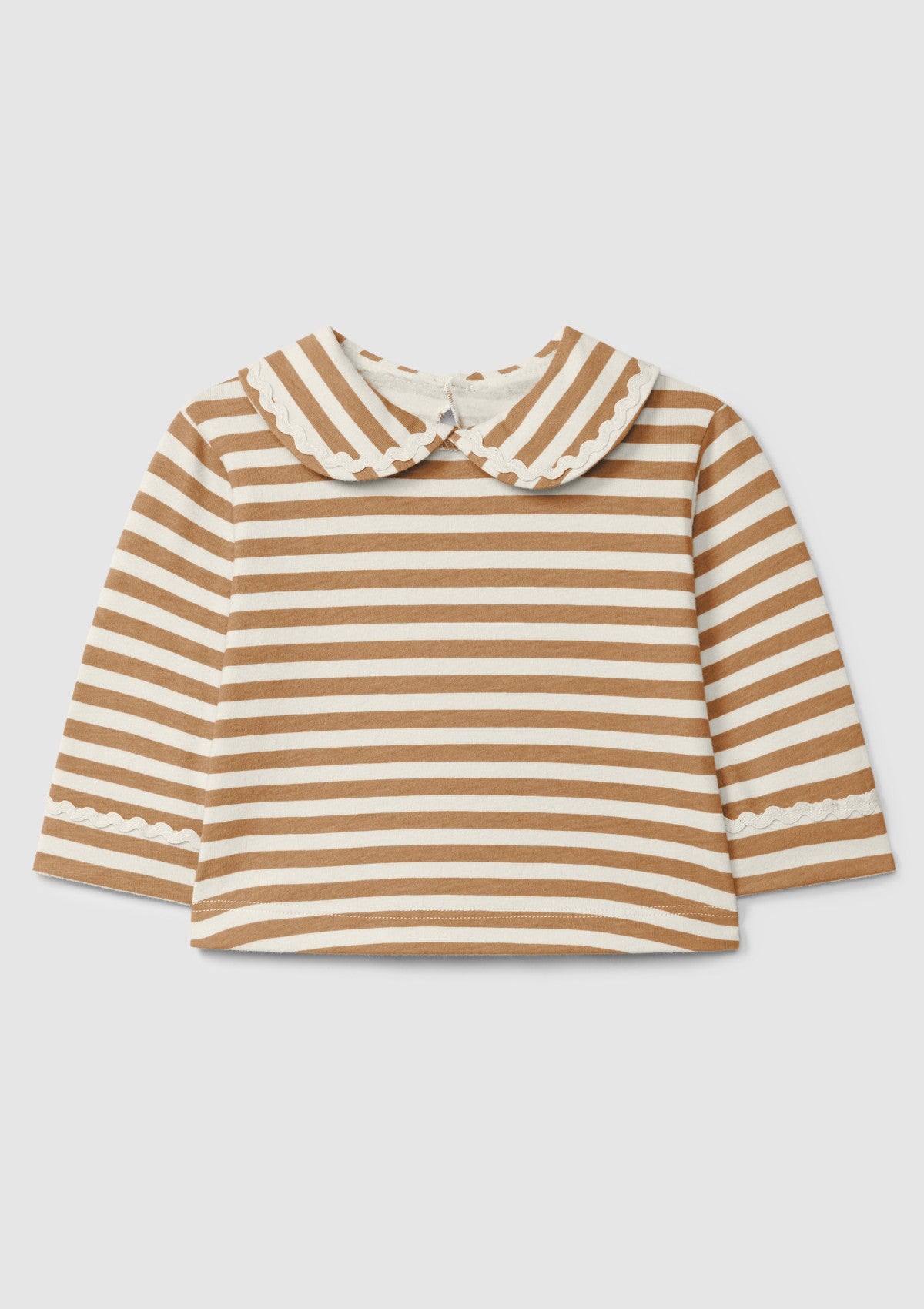 Longsleeve de riscas com detalhe de espiguilha - SNUG