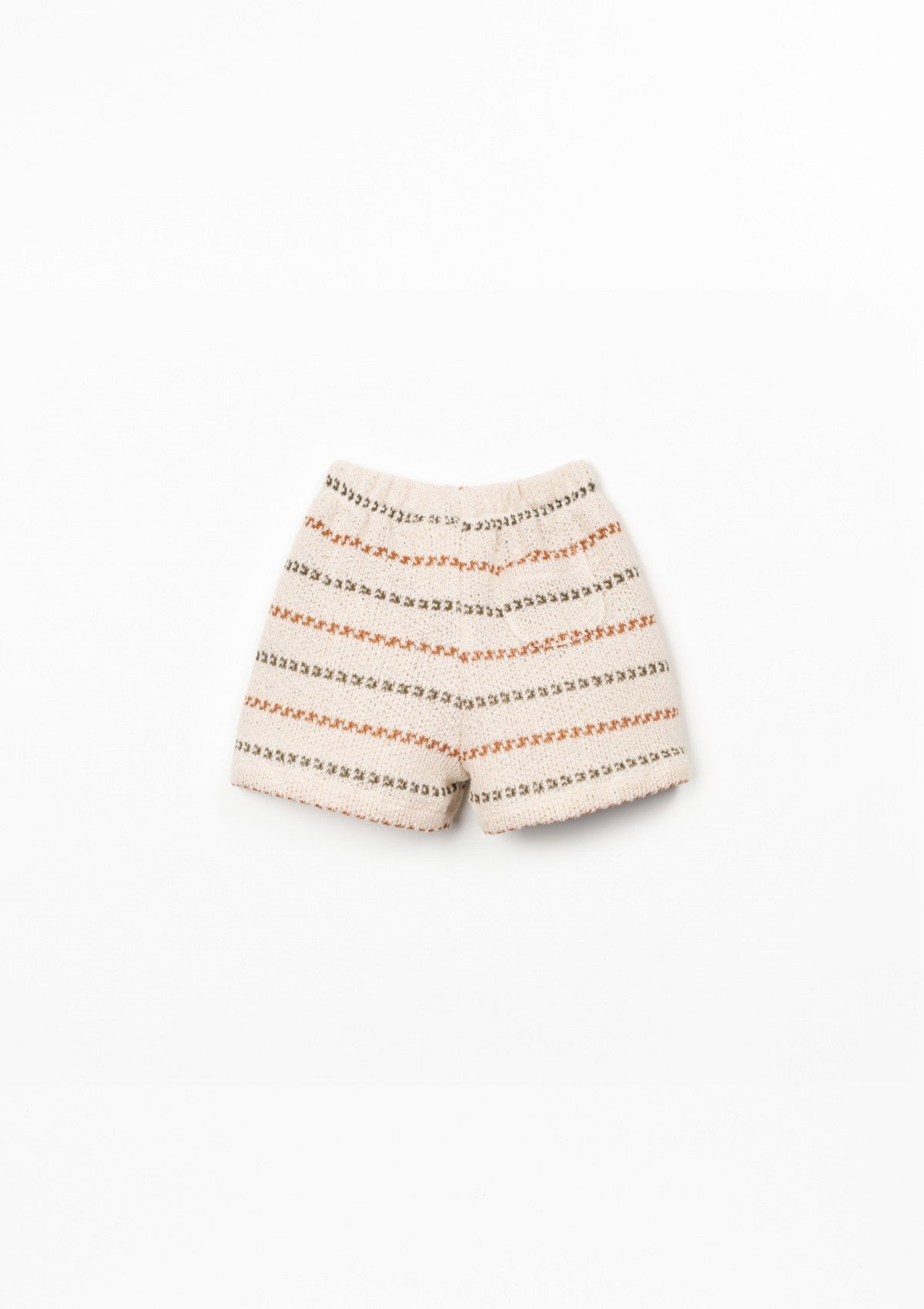 Knit shorts with striped print - PLAYUP