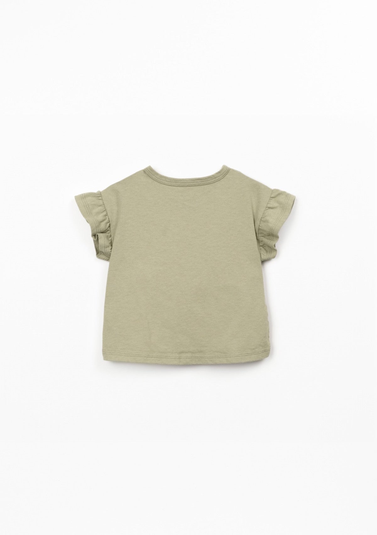 T-shirt with gathered sleeve - PLAYUP