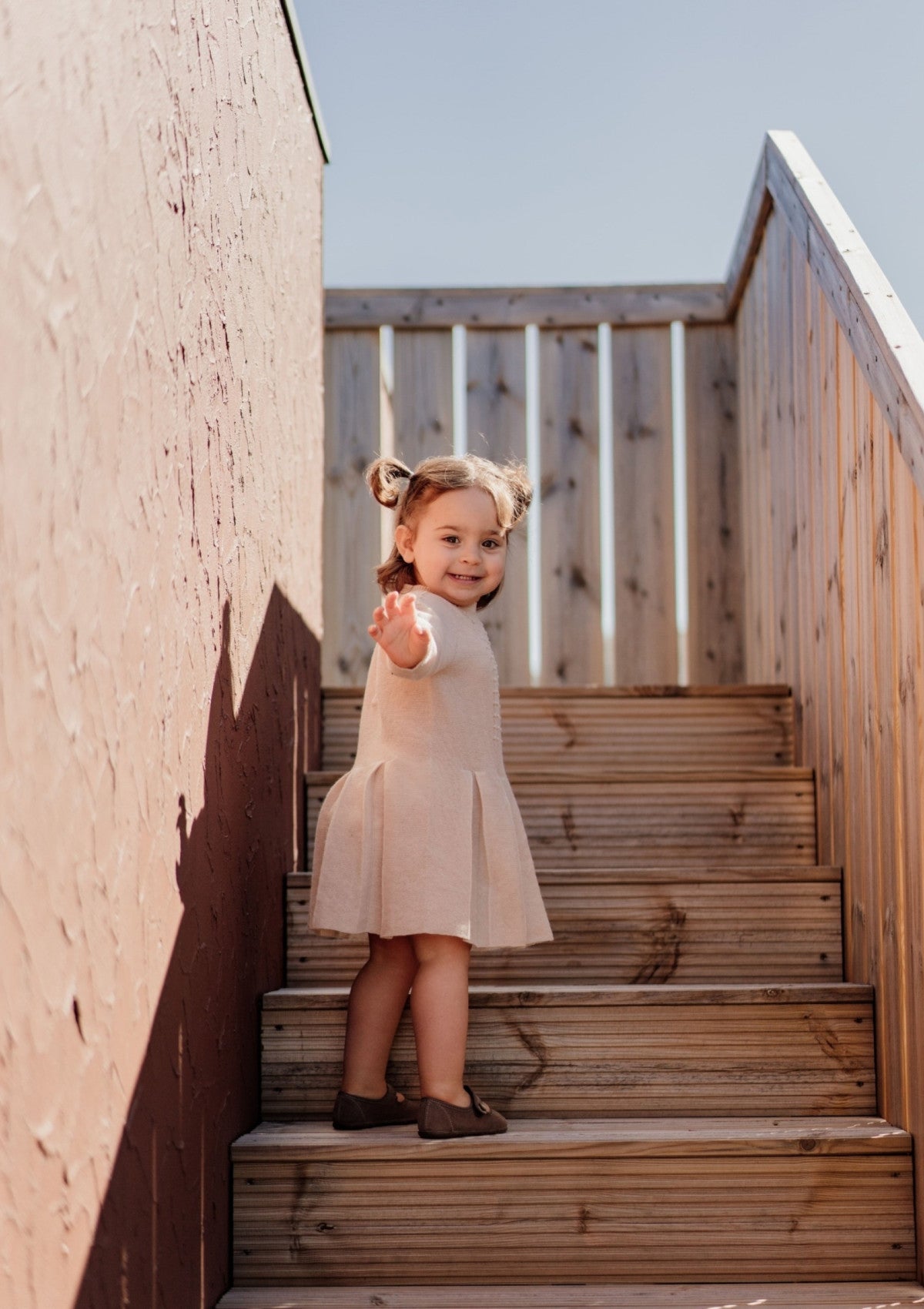 Vestido tricotado em lã merino e caxemira | SERENITY - WEDOBLE