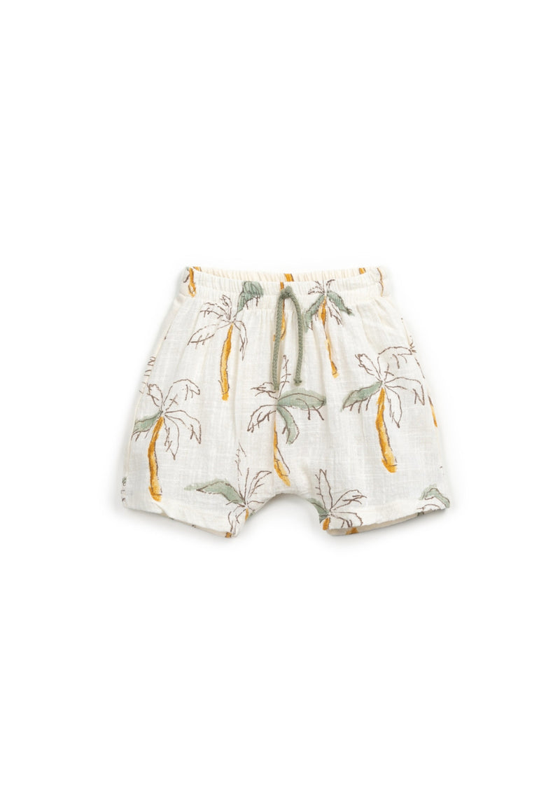 Shorts with palm trees print | Textile Art - PLAYUP