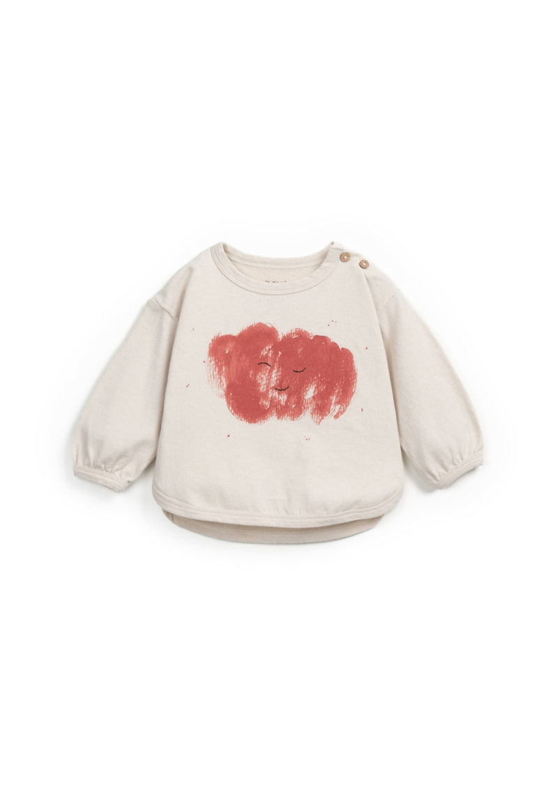 T-shirt with embroidered detail | Wooden Memories - PLAYUP