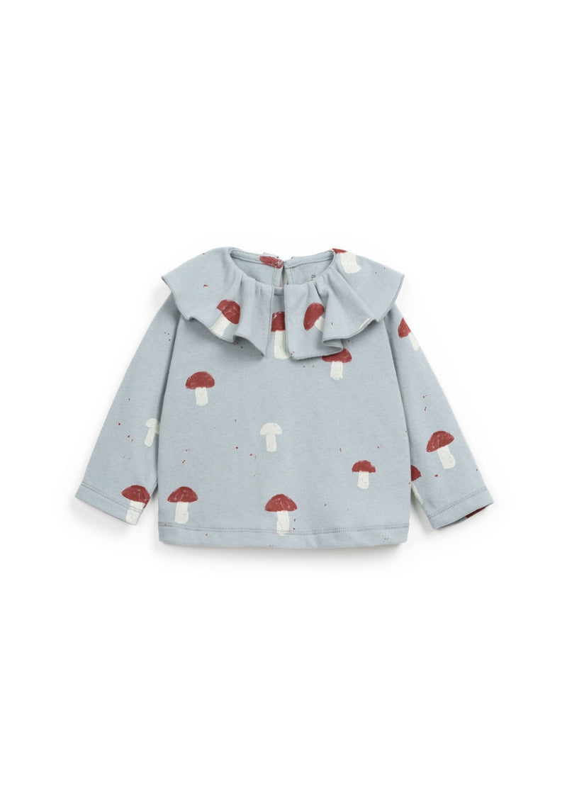 T-shirt with mushroom print | Wooden Memories - PLAYUP