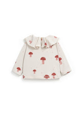 T-shirt with mushroom print | Wooden Memories - PLAYUP