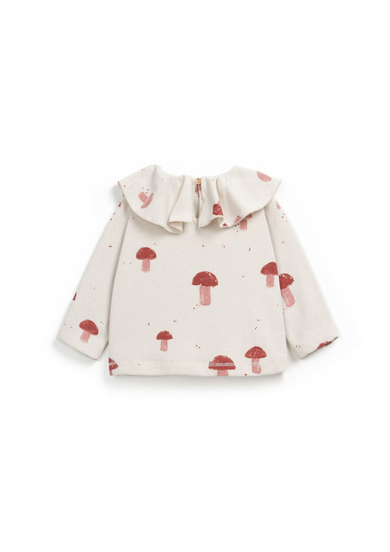 T-shirt with mushroom print | Wooden Memories - PLAYUP