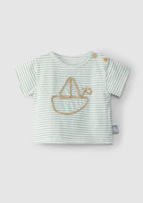 Embroidered T-Shirt with drawstring - SNUG