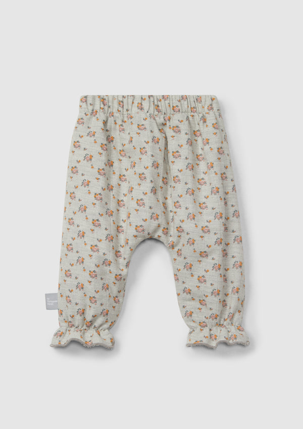 Triple gauze floral pull-up pants - SNUG