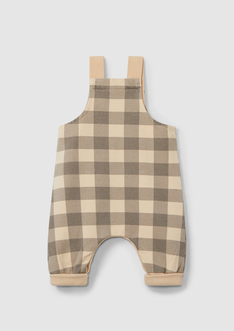 Plaid dungarees with pocket - SNUG