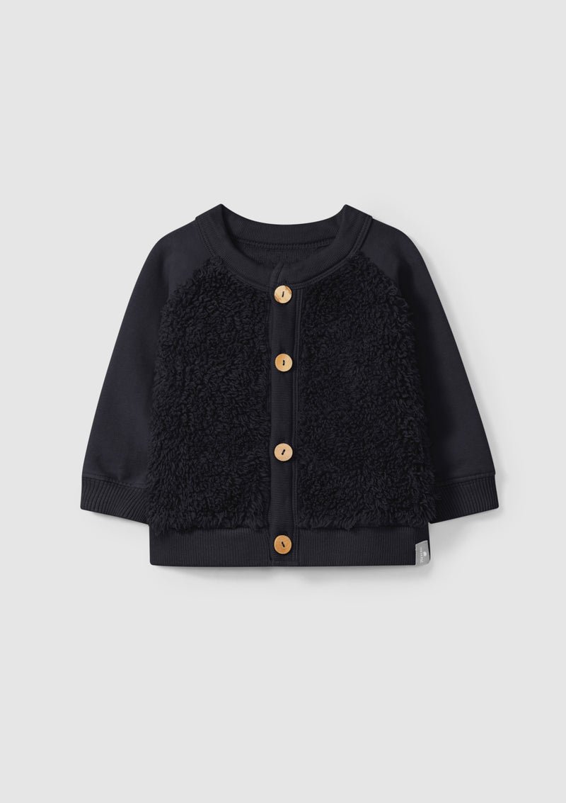 Coat with organic cotton fur