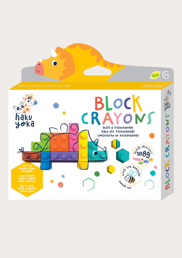 BLOCK CRAYONS - TRICERATOPS