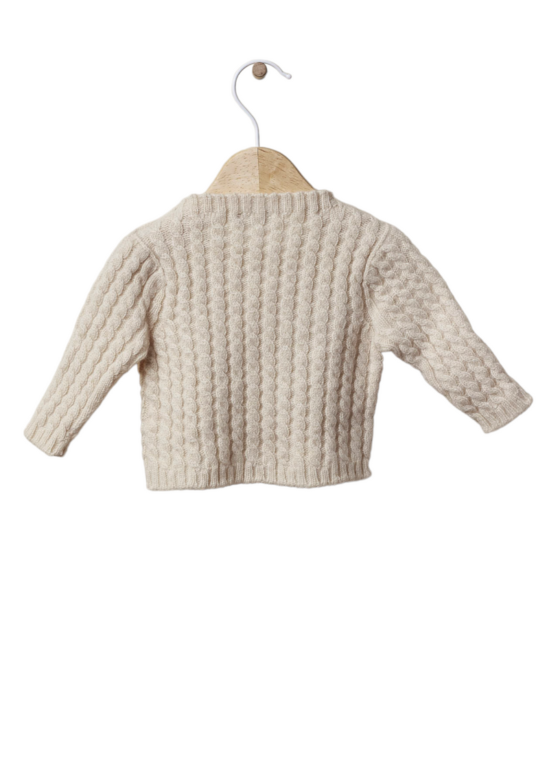 Long-sleeved cable knit sweater | LOVING WINTER - WEDOBLE