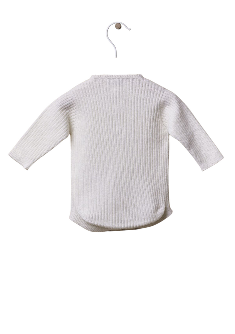 Ribbed shortie knitted in wool | LOVE IN WINTER DAYS - WEDOBLE