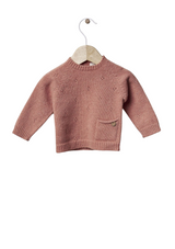 Sweater knitted in wool | TONES OF GARDENS IN WINTER - WEDOBLE