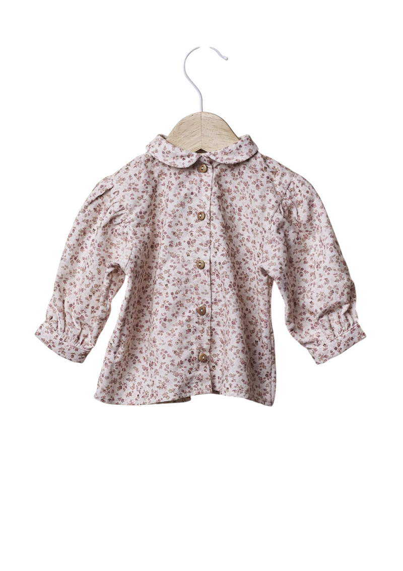 Floral cotton blouse | TONES OF GARDENS IN WINTER - WEDOBLE