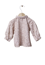 Floral cotton blouse | TONES OF GARDENS IN WINTER - WEDOBLE