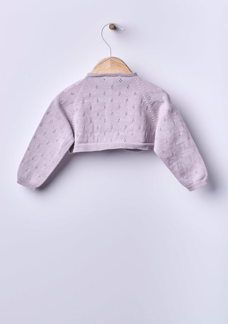 Bolero knitted in organic cotton | BREEZE - WEDOBLE