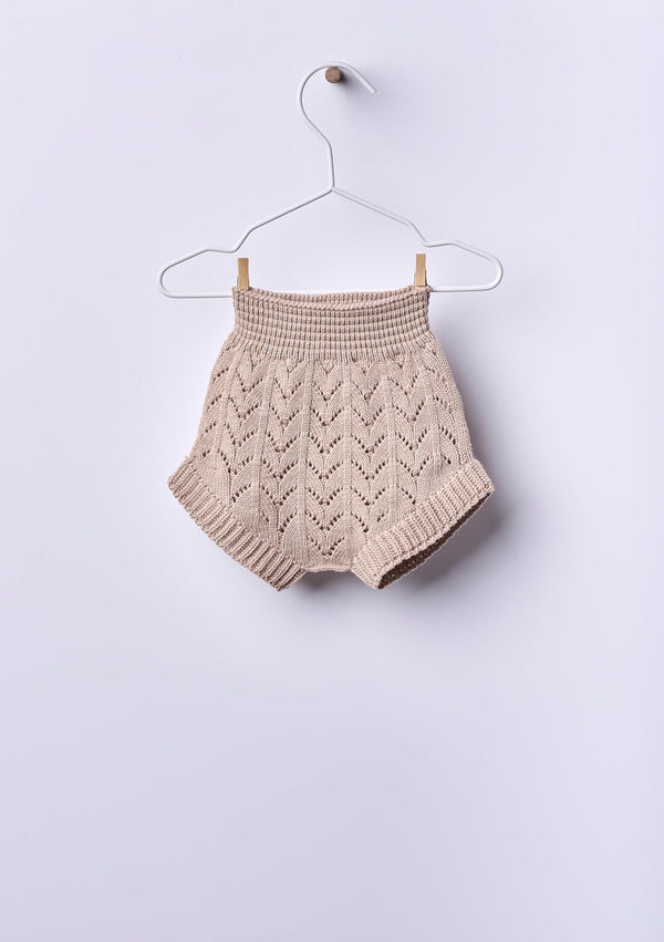 Bloomer knitted in organic cotton | SUMMER IN THE VILLAGE - WEDOBLE