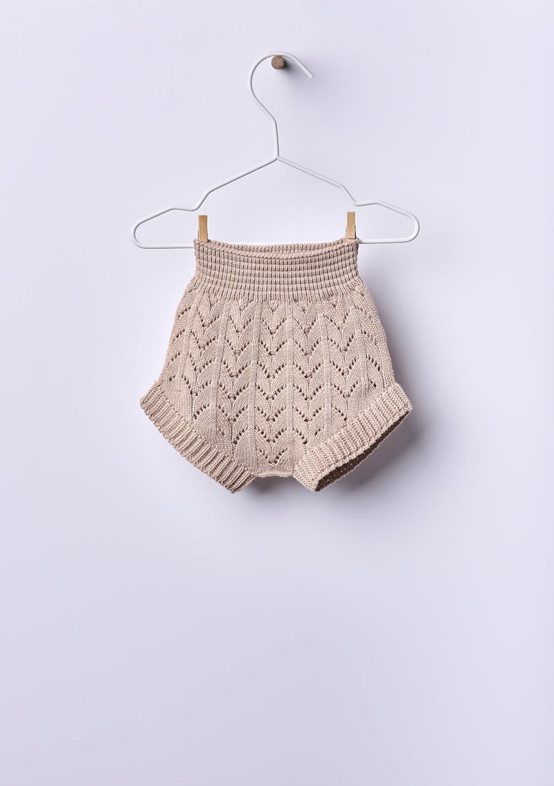 Bloomer knitted in organic cotton | SUMMER IN THE VILLAGE - WEDOBLE