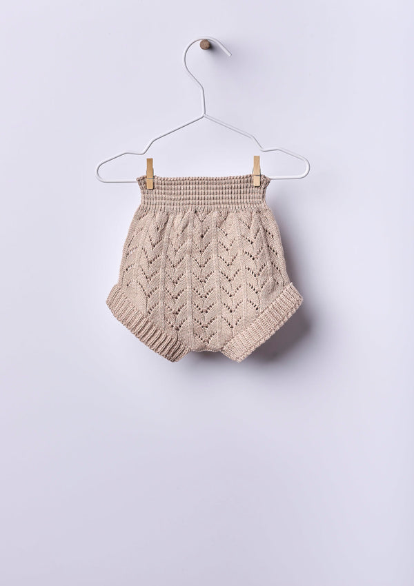 Bloomer knitted in organic cotton | SUMMER IN THE VILLAGE - WEDOBLE