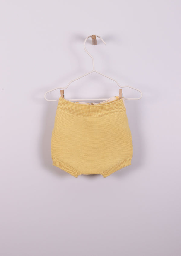 Bow-detailed bloomer knitted in organic cotton | SUMMER IN THE VILLAGE - WEDOBLE