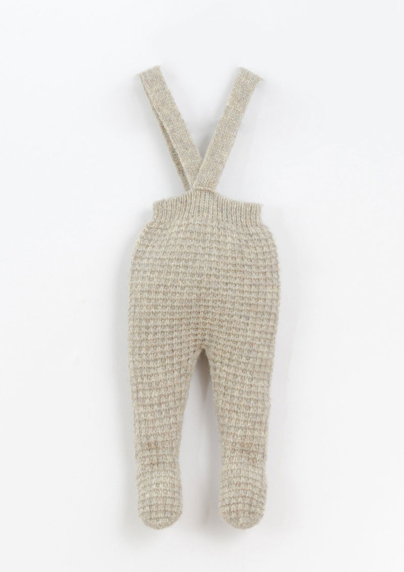 Knitted trousers with shoulder straps | Culinary - PLAYUP