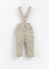 Knitted trousers with shoulder straps | Culinary - PLAYUP