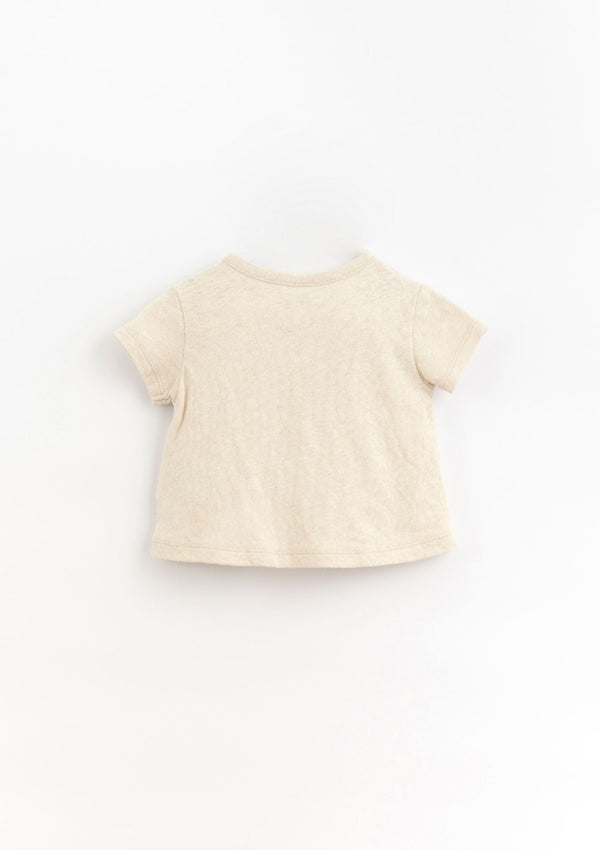 T-shirt in with mixture of organic cotton and linen | Organic Care - PLAYUP