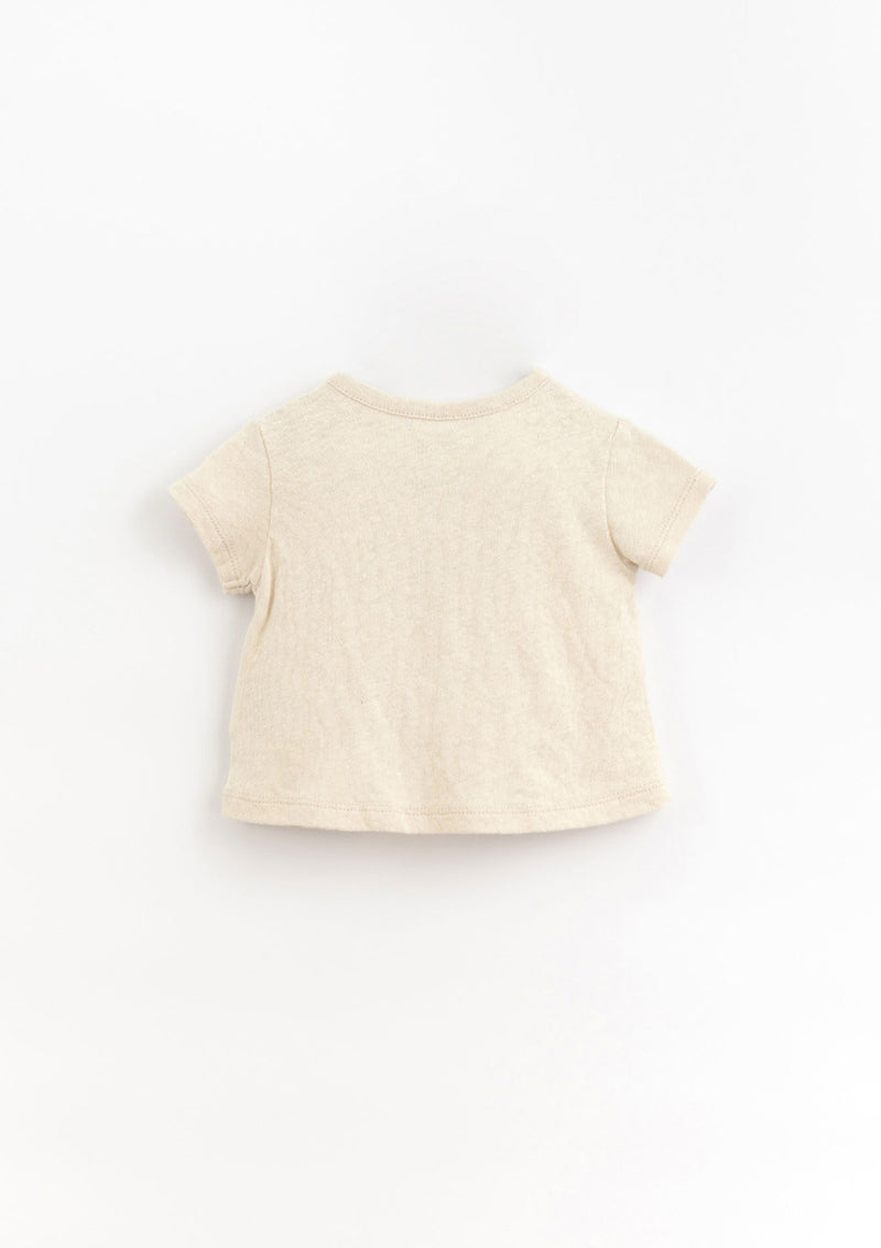 T-shirt in with mixture of organic cotton and linen | Organic Care - PLAYUP