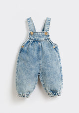 Denim jumpsuit with coconut buttons | Culinary - PLAYUP