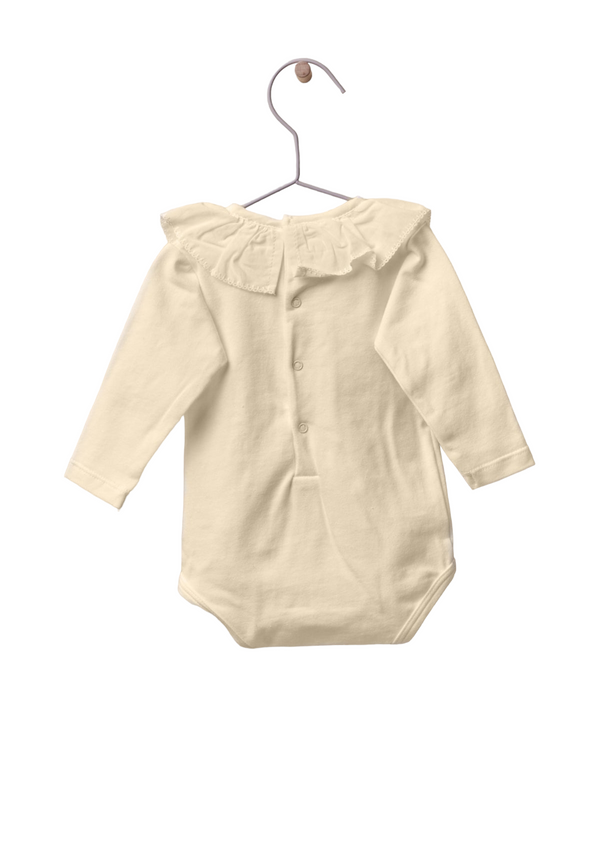 Long-sleeved bodysuit with frill - WEDOBLE