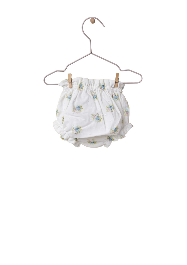 Cotton shorts with flower print | LITTLE LOVE - WEDOBLE