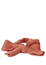 Knitted cotton headband with knot - WEDOBLE