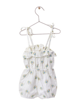 Shoulder straps shortie with flower print | LITTLE LOVE - WEDOBLE