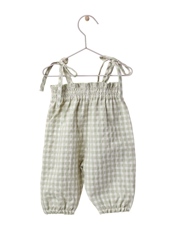 Dungarees in vichy plaid fabric | A GARDEN IN THE FOREST - WEDOBLE