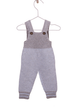 Knitted dungarees with coconut buttons opening | LOVE OF LIFE - WEDOBLE