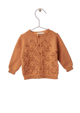 Cardigan knitted in cotton | NAMIB DESERT - WEDOBLE