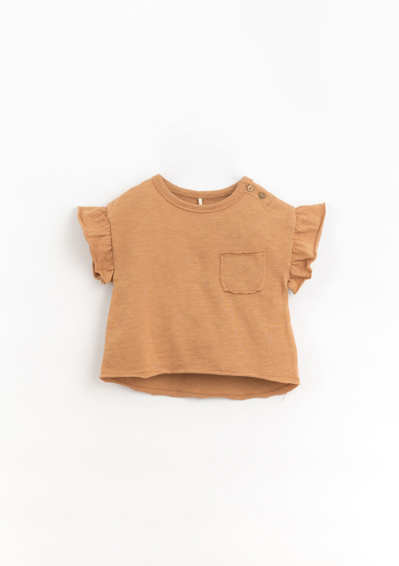 T-shirt in organic cotton with a front pocket | Organic Care - PLAYUP