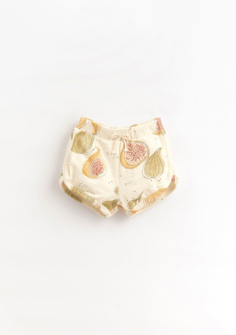 Jersey stitch shorts with decorative drawstring | Organic Care - PLAYUP