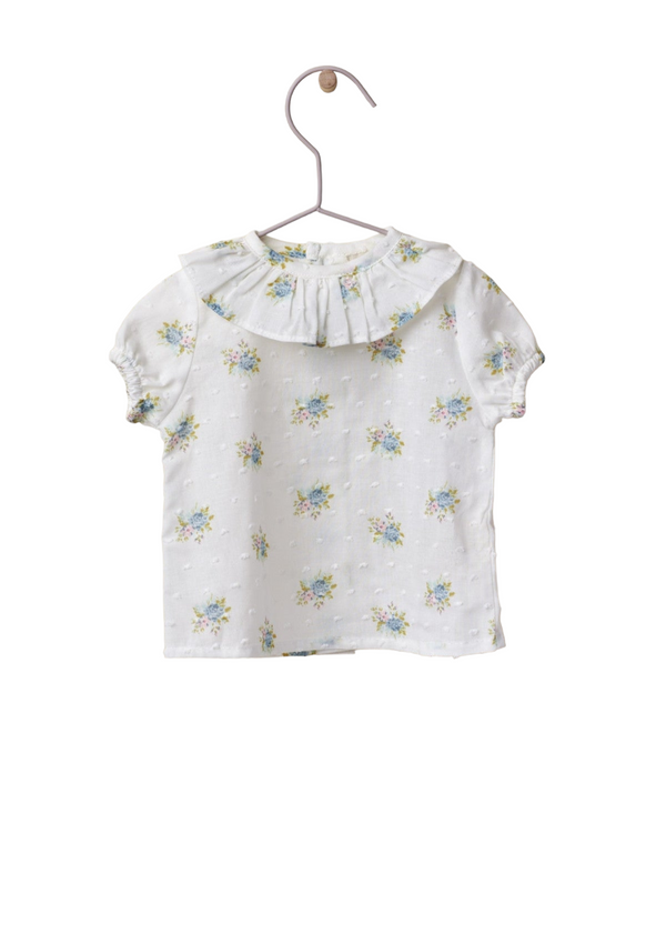 Blouse with flower print | LITTLE LOVE - WEDOBLE