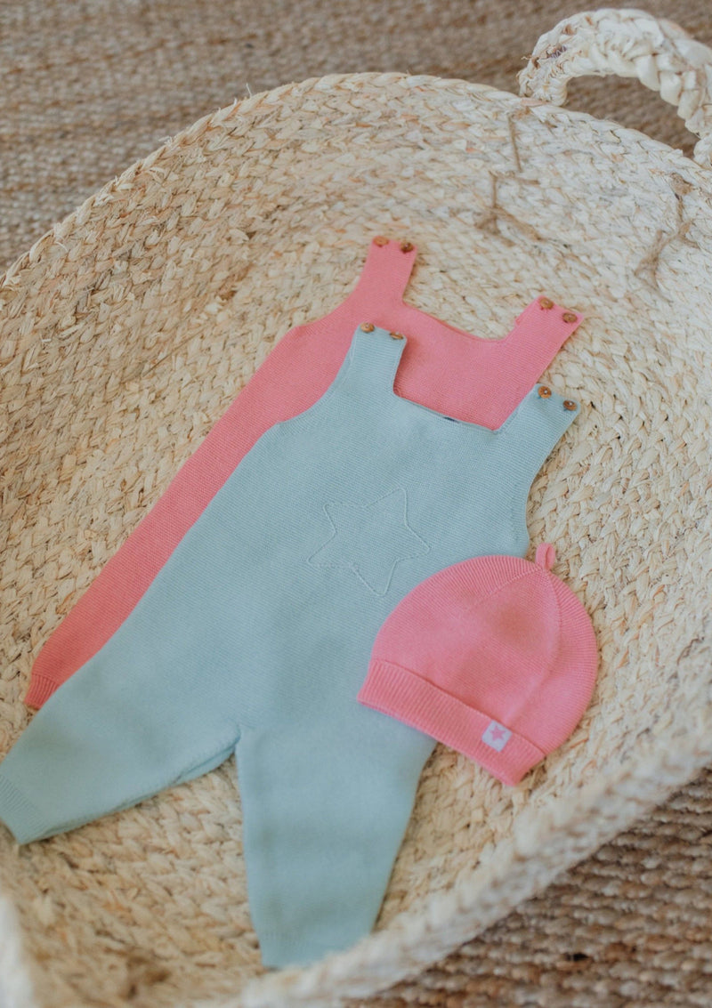 Cotton knitted dungarees | NEON - WEDOBLE